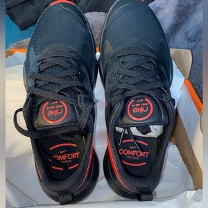 New Nike Speedrep black and red nike shoes size 8 men, size 9.5 women